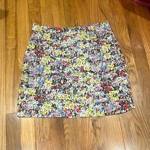 zara floral skirt